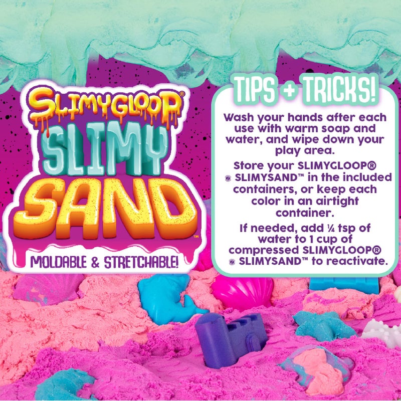 SLIMYSAND البطيخ SLIMYGLOOP Slimy Sand 1.5 رطل دلو - دلو معطر باللون الوردي والأخضر النيون للأطفال من سن 3 سنوات فما فوق - Image 4